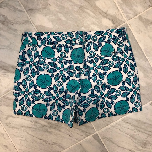 Vineyard Vines Size 4 Blue Shell Printed Shorts - Picture 4 of 7